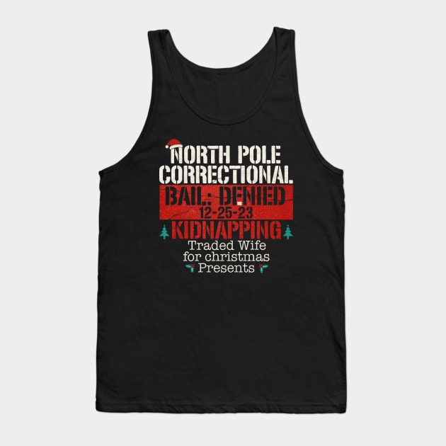 North Pole Correctional Kidnapping Tank Top by Junalben Mamaril